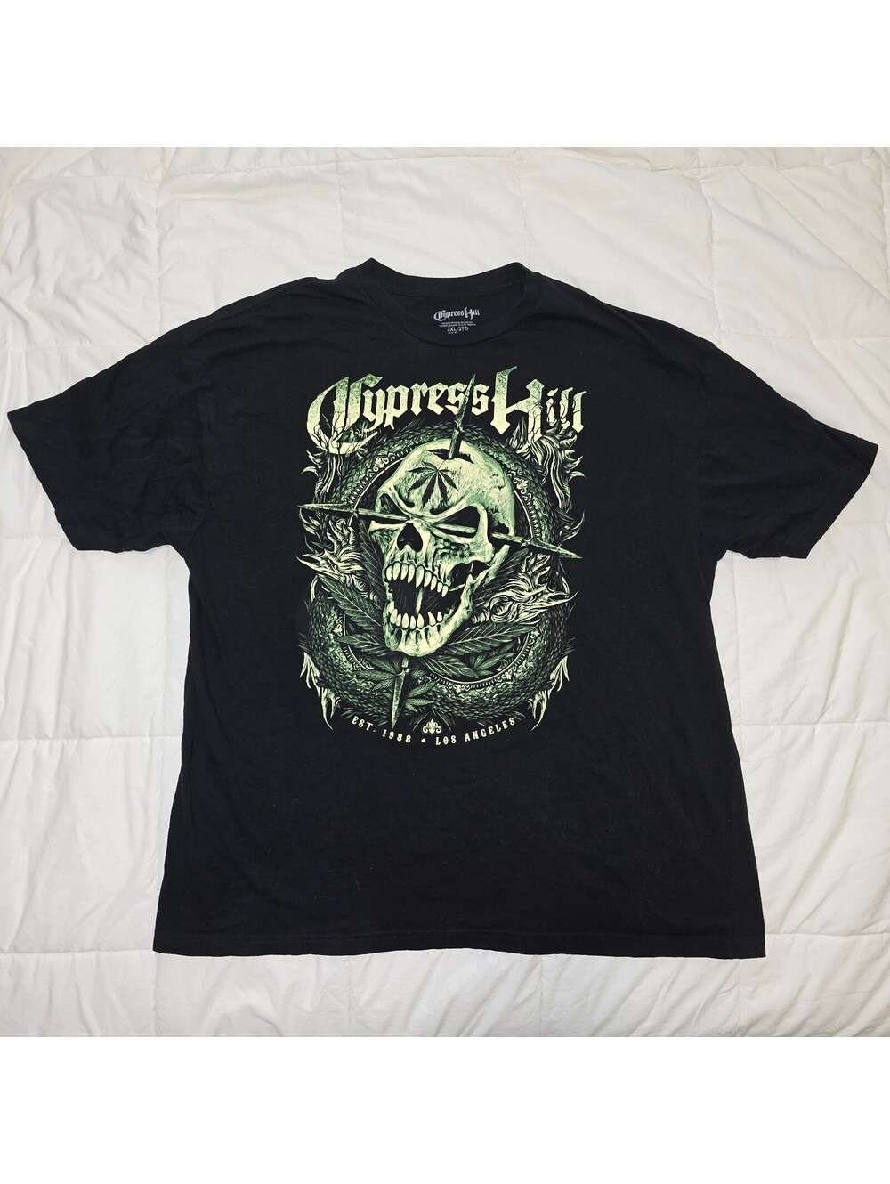 Cypress Hill Insane in the Membrane Men's Black Graphic T Shirt Tee 3XL